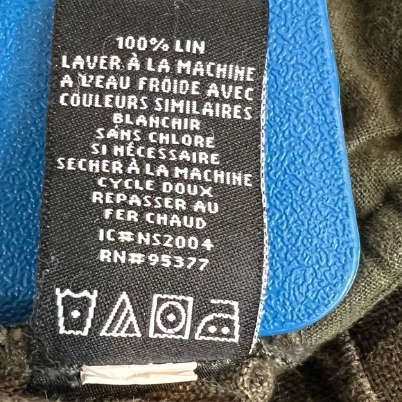 Sanctuary Anthropologie Cropped Paperbag Waist Linen Trousers Woman’s Size 26 - Picture 14 of 15